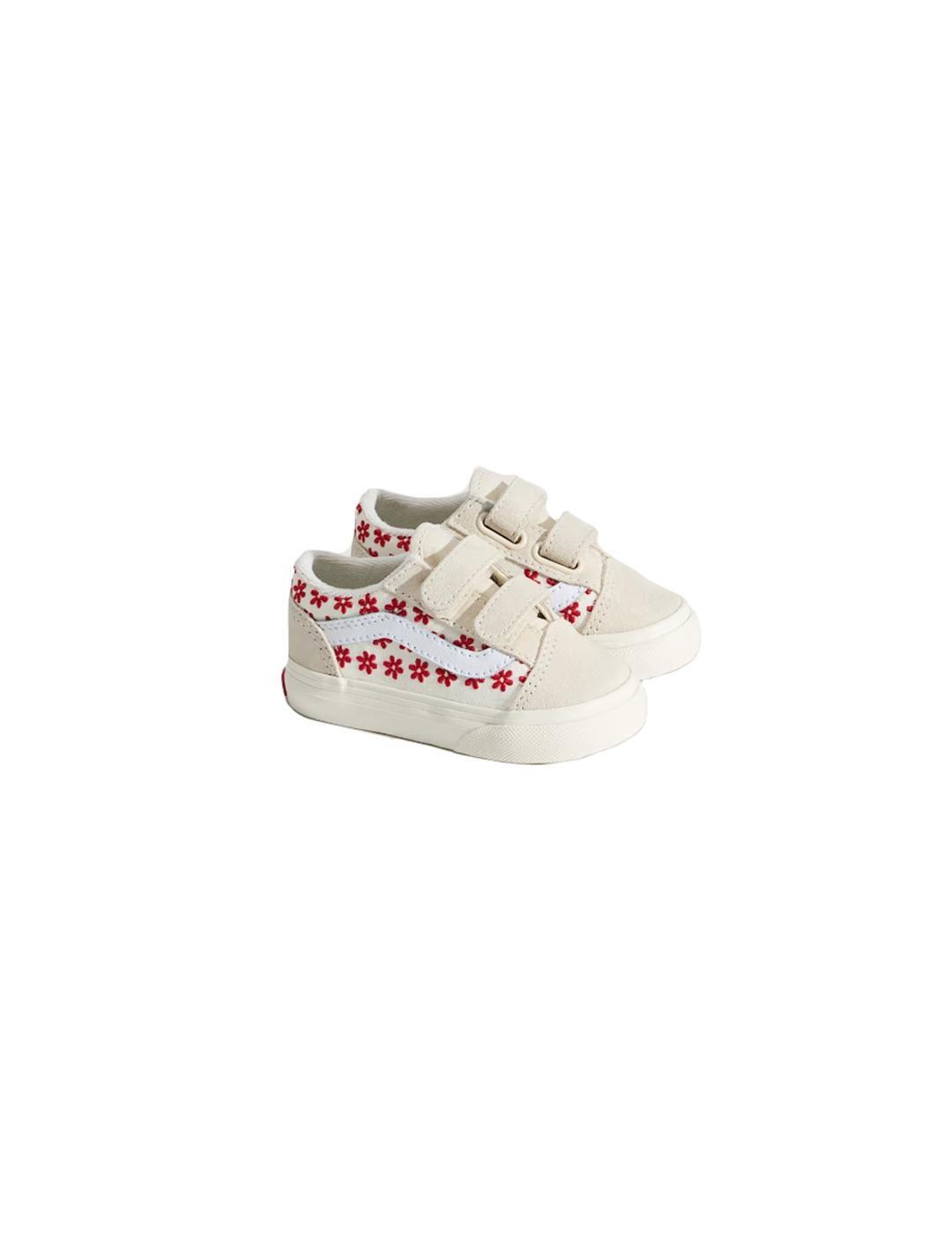 Chaussures pour fille Vans Old Skool beige. 3/4