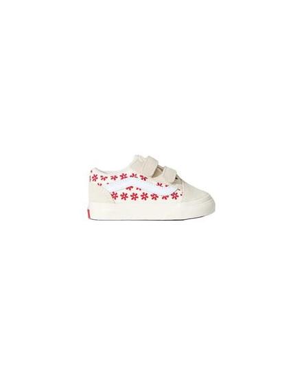 Chaussures pour fille Vans Old Skool beige.
