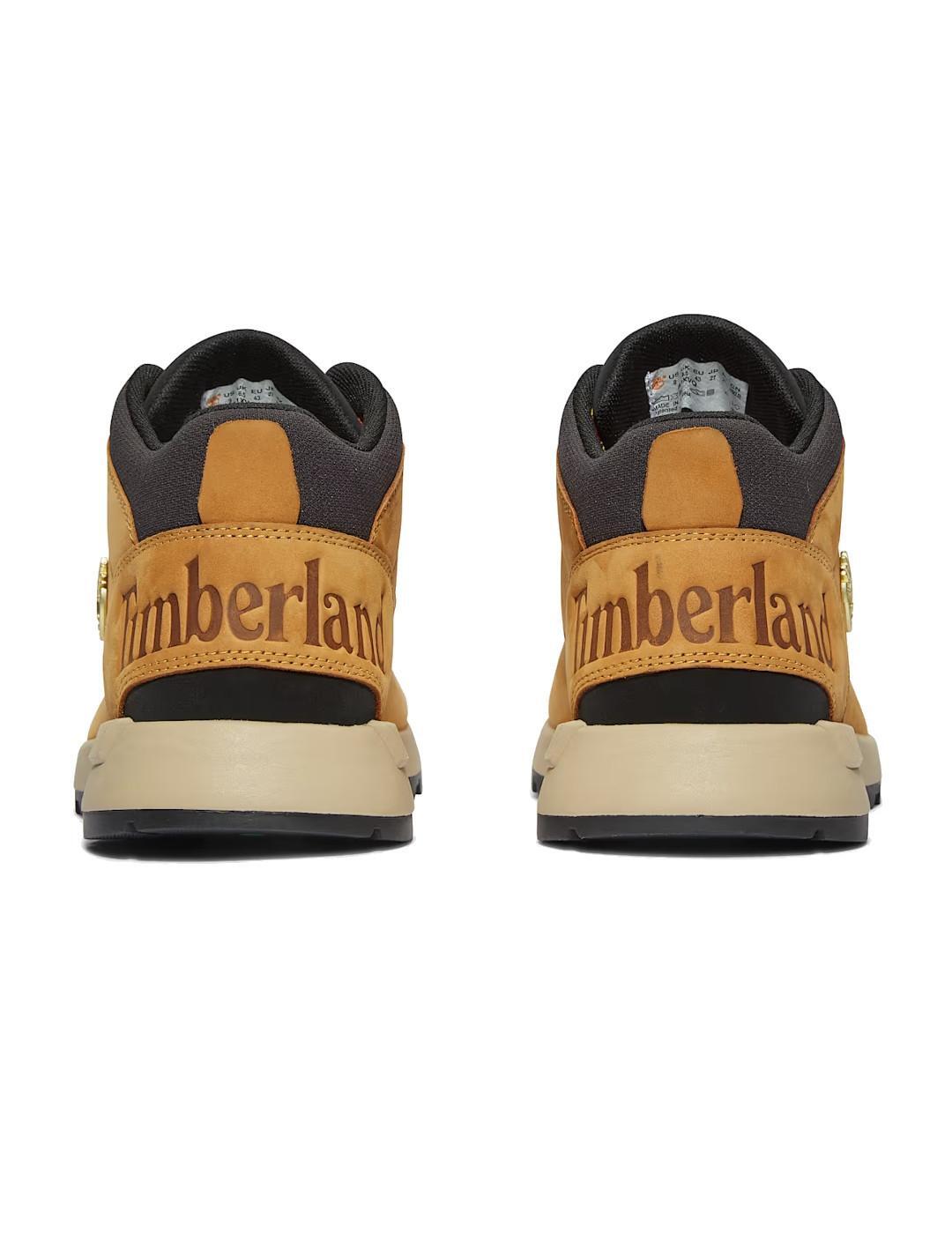 Basket mi-haute à lacets pour homme en jaune Sprint Trekker 5/7
