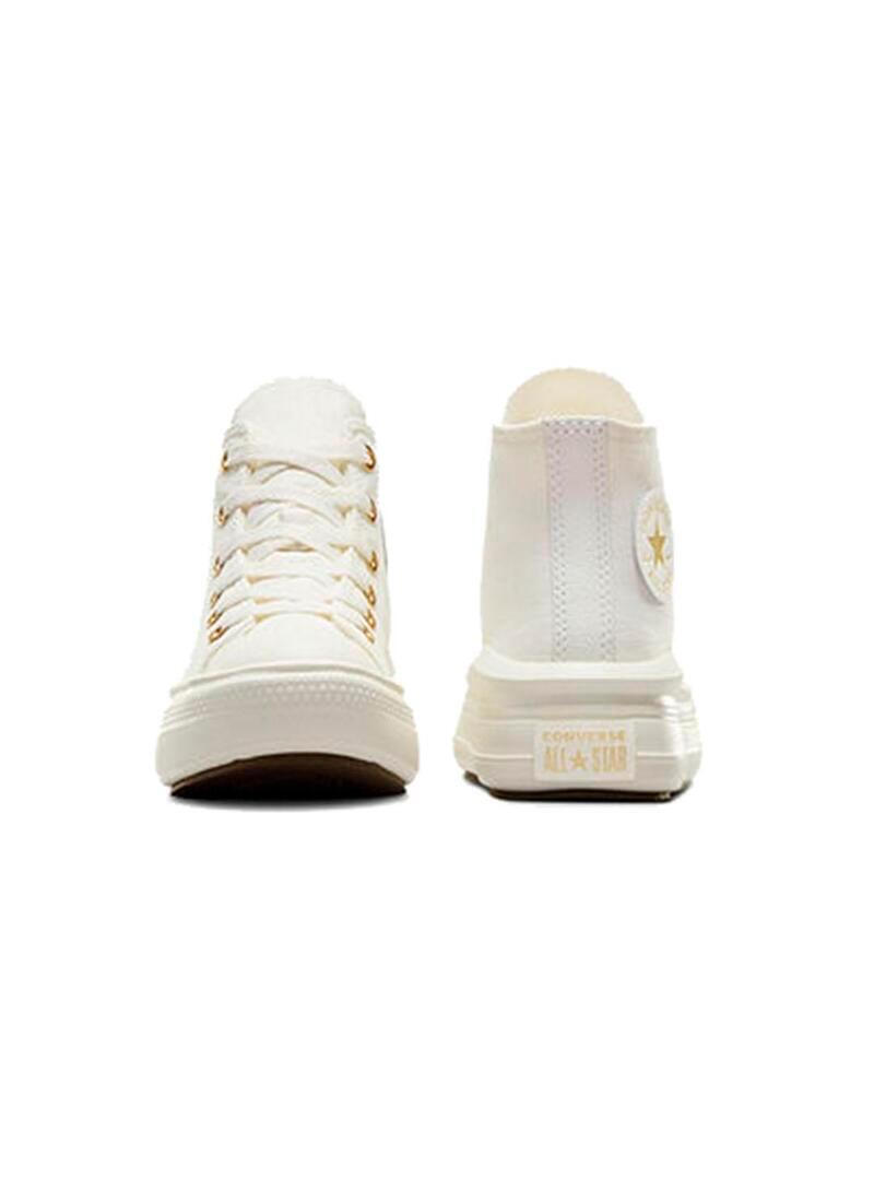 Zapatilla Converse All star move hi plataform Beige 3/7