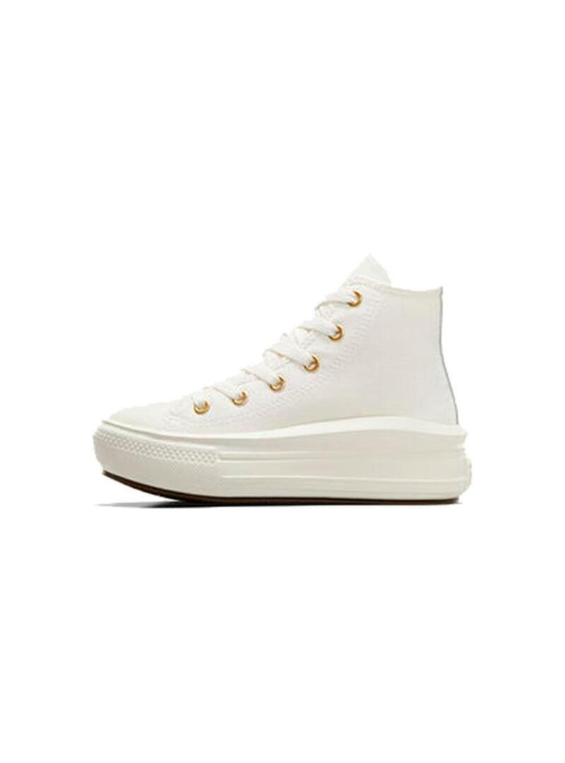 Zapatilla Converse All star move hi plataform Beige 2/7