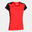 T-shirt manga curta Mulher Joma Record ii coral fluorescente preto