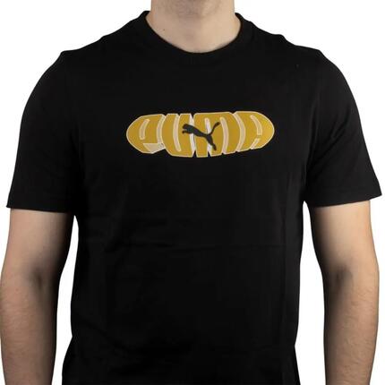 T-shirt pour homme Puma Ess graphic Noir