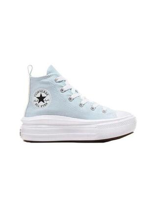 Chaussure pour fille Converse All star move plateforme bleue