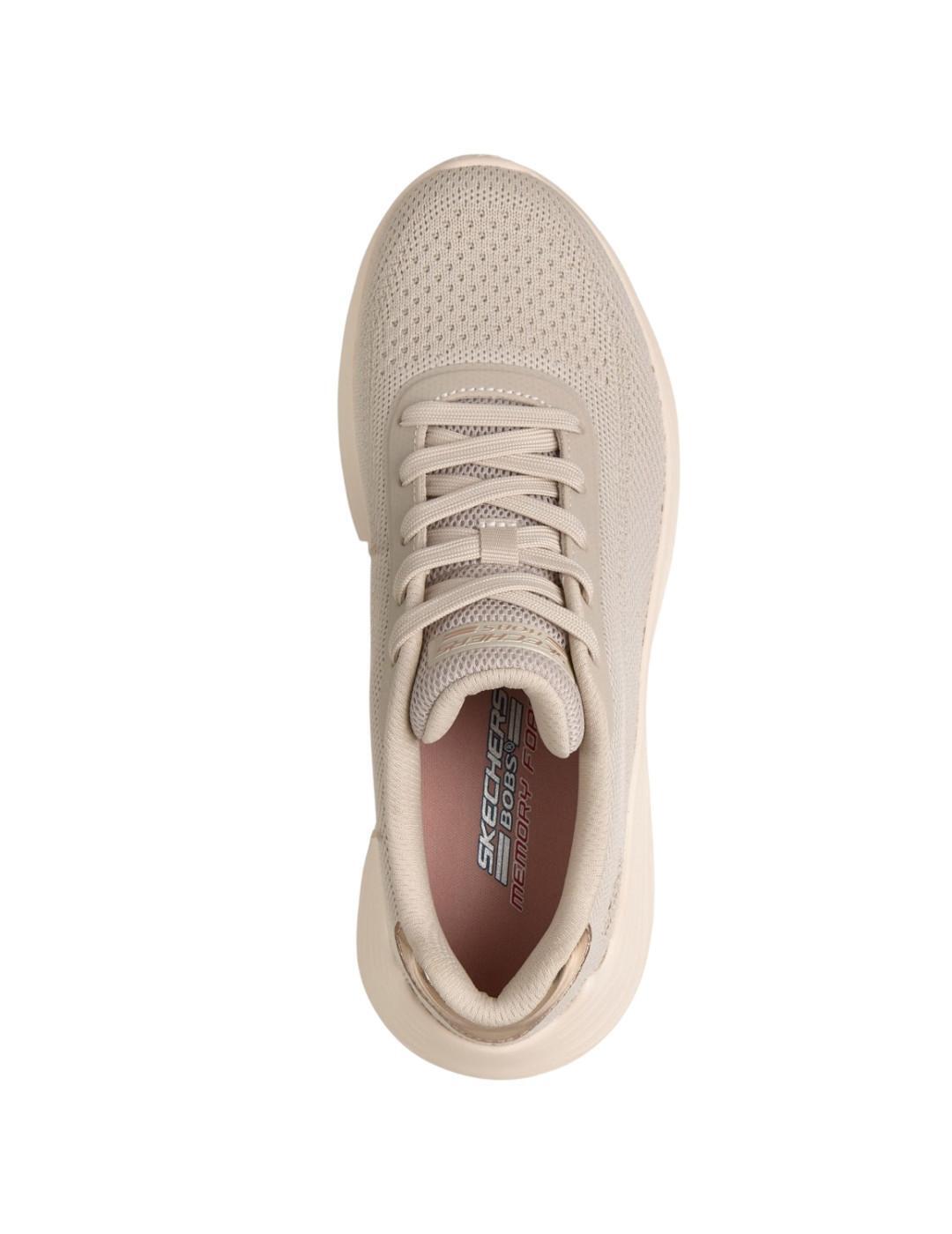 Damenschuhe Skechers Bobs Squad Beige. 5/5