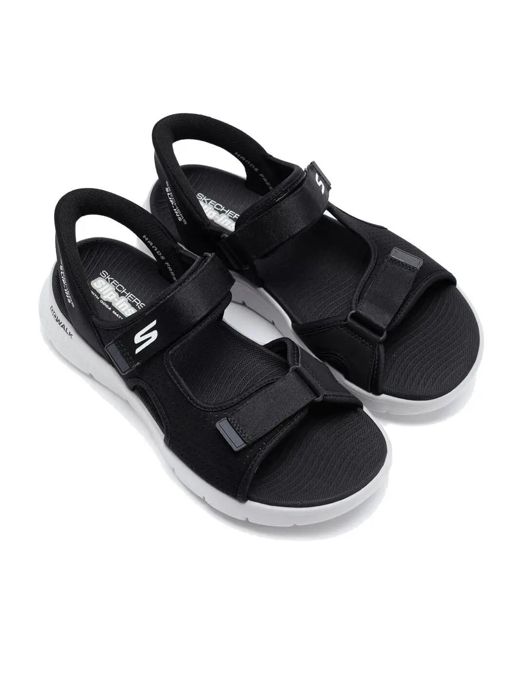Tênis masculino Skechers Slip-ins go walk flex preto. 3/6