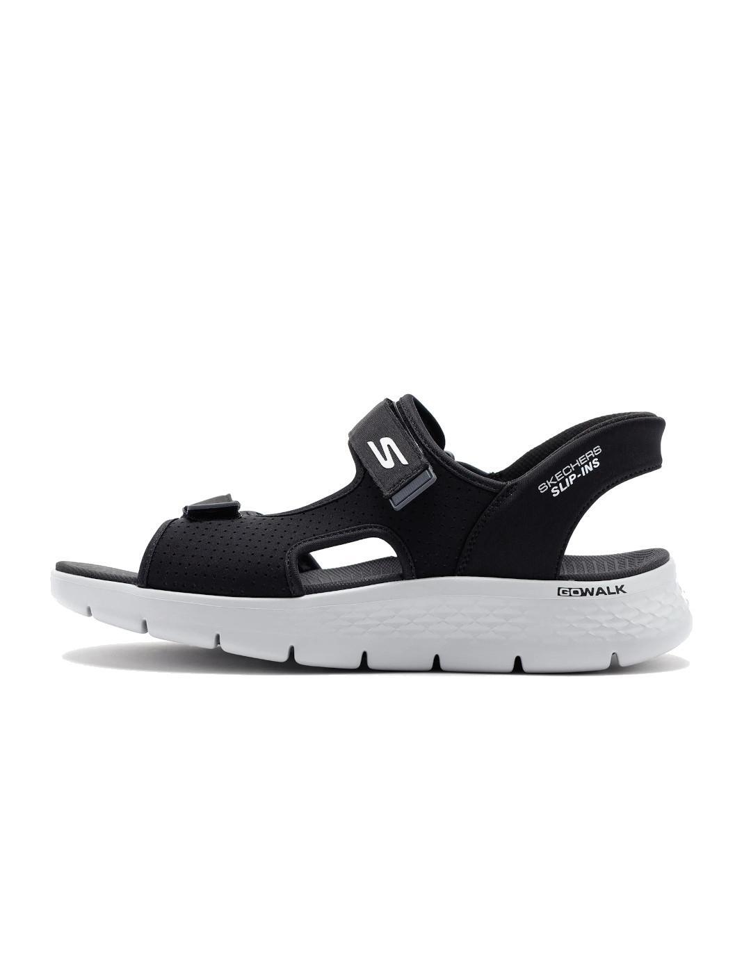 Tênis masculino Skechers Slip-ins go walk flex preto. 2/6