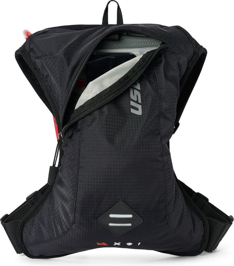 Uswe Outlander XC 2,5L drinkrugzak, zwart 3/4