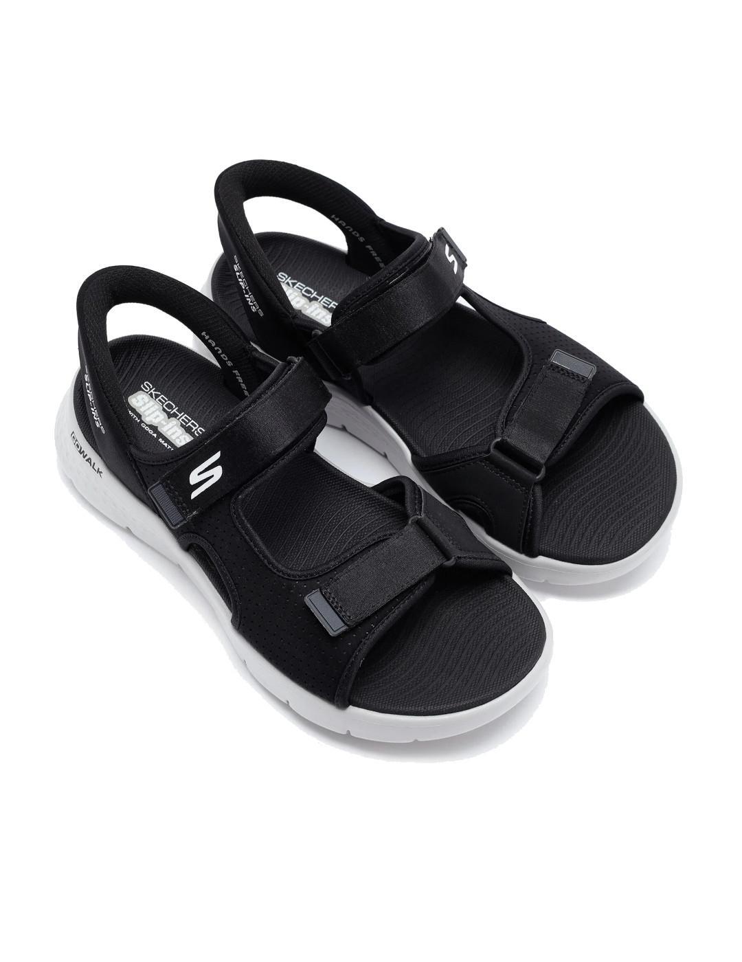 Tênis masculino Skechers Slip-ins go walk flex preto. 3/6