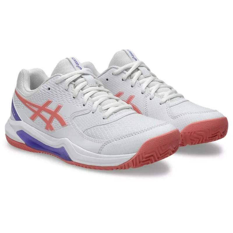 Zapatillas Asics Gel Dedicate 8 Padel Blanco Rosa Mujer 4/7