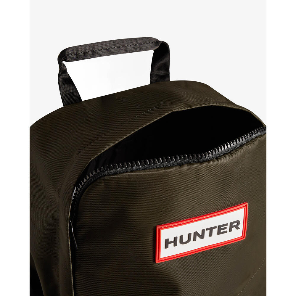 Zaino per uomo Hunter Original in nylon Verde 3/6
