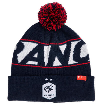 Bonnet pompon FFF - Collection officielle Equipe de France de Football - homme