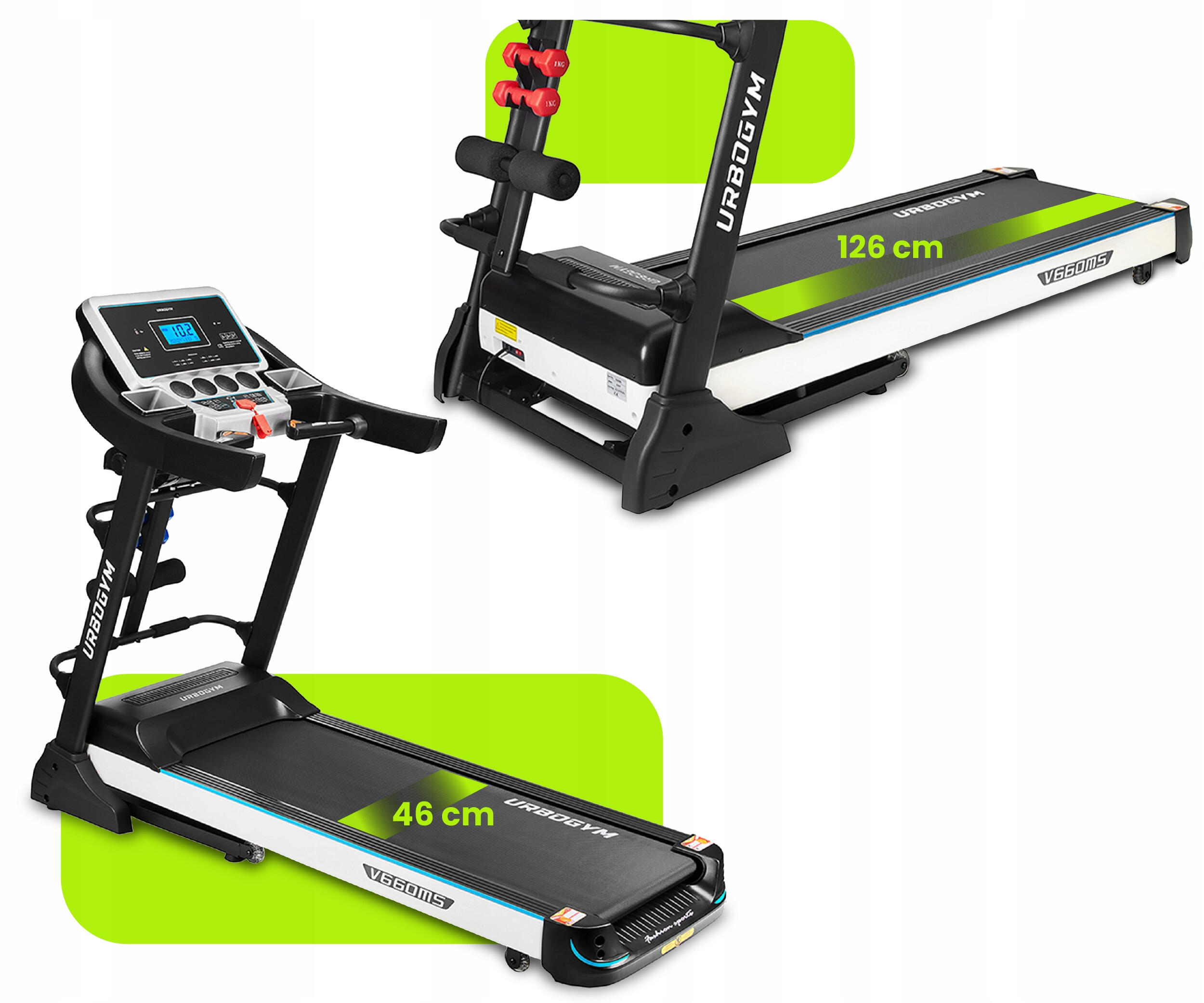 Bieżnia elektryczna Urbogym V660MS 3/7