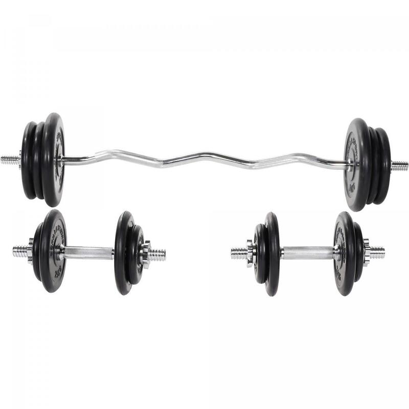 Set complet bara Z + discuri cauciuc 70kg