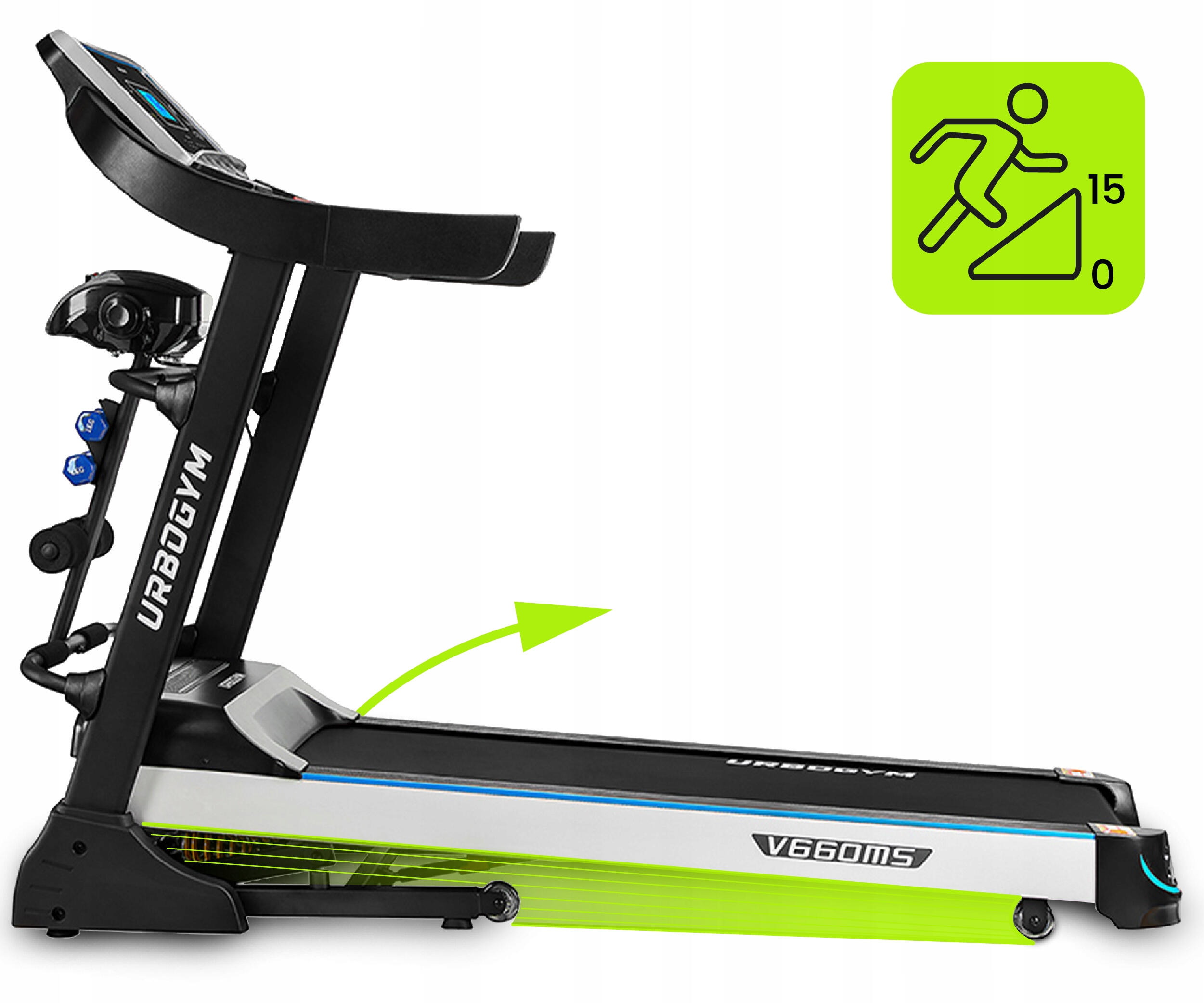 Bieżnia elektryczna Urbogym V660MS 2/7