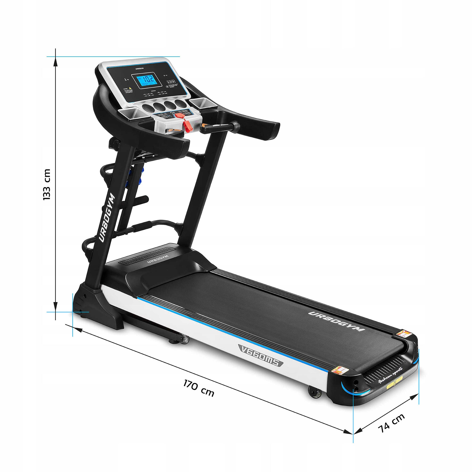 Bieżnia elektryczna Urbogym V660MS 6/7
