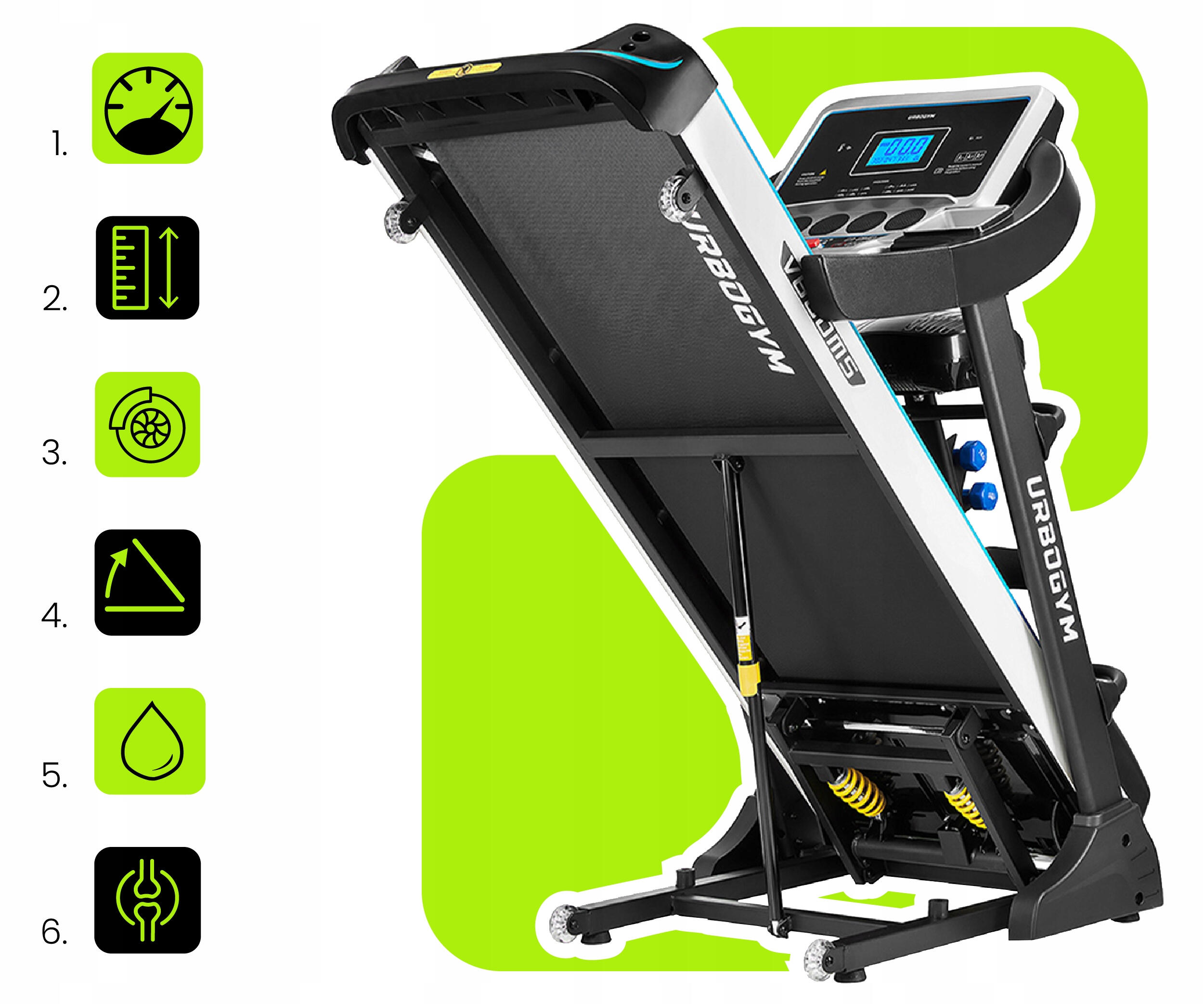 Bieżnia elektryczna Urbogym V660MS 4/7