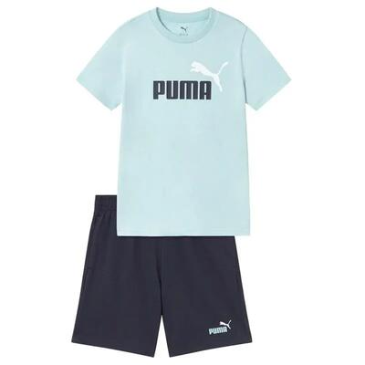 Completo corto PUMA bambino blu in cotone