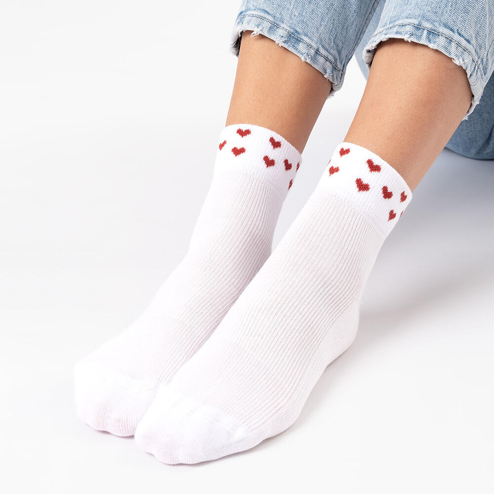 Damen Motiv Quarter Socken 3er Pack (Modell: Gianna) 3/6