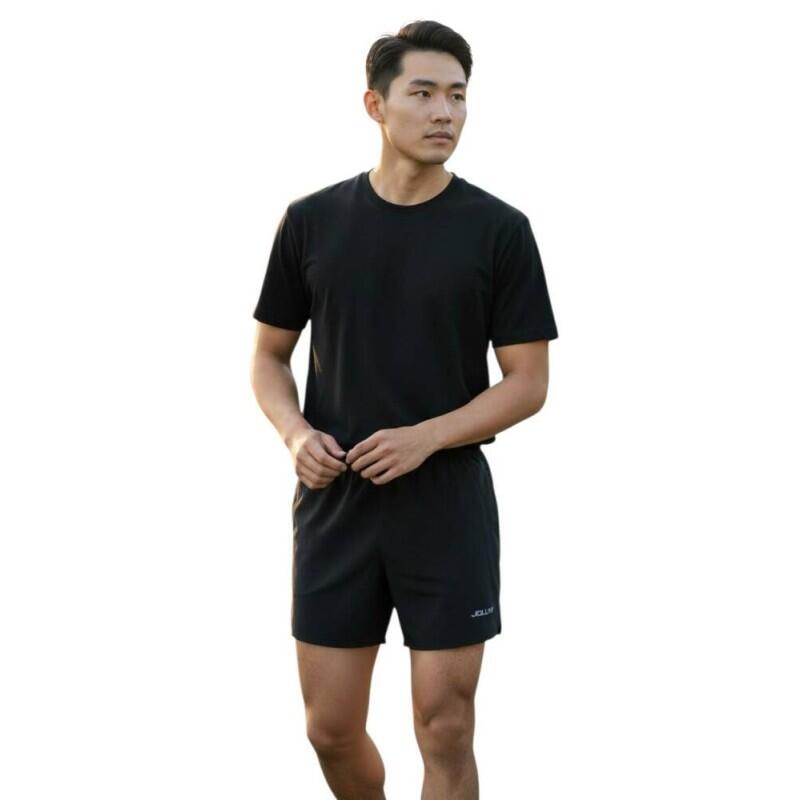 Pantalón corto negro Joluvi Running hombre 2/2