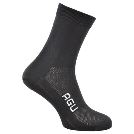 Chaussettes gravel laine mérinos sans coutures noir