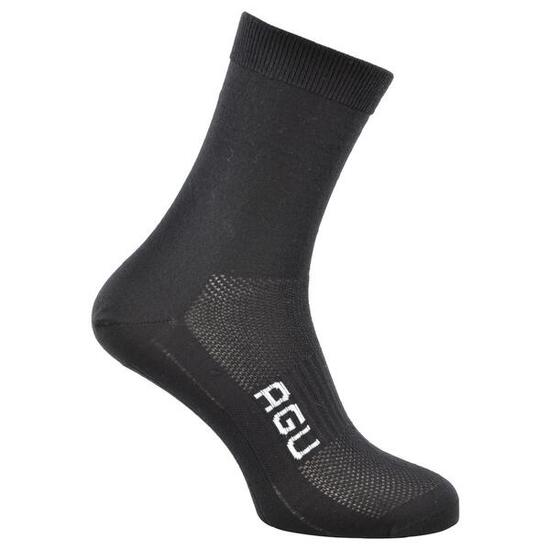 Chaussettes gravel laine mérinos sans coutures noir