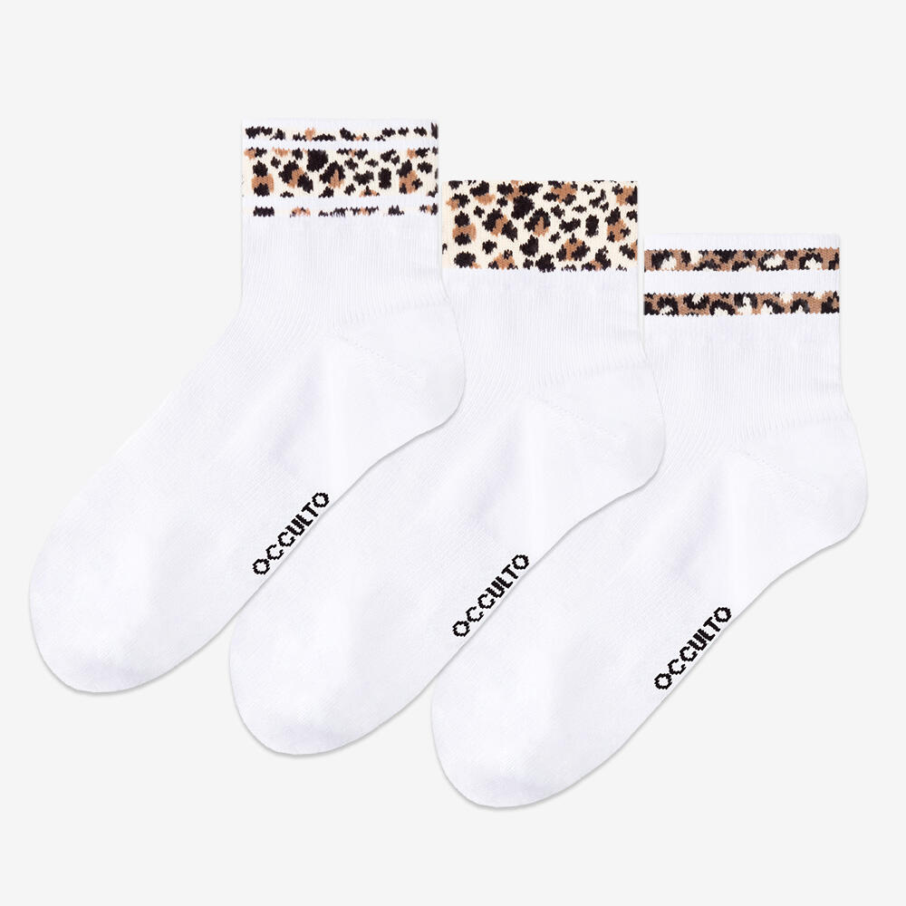 Damen Motiv Quarter Socken 3er Pack (Modell: Gianna) 2/6