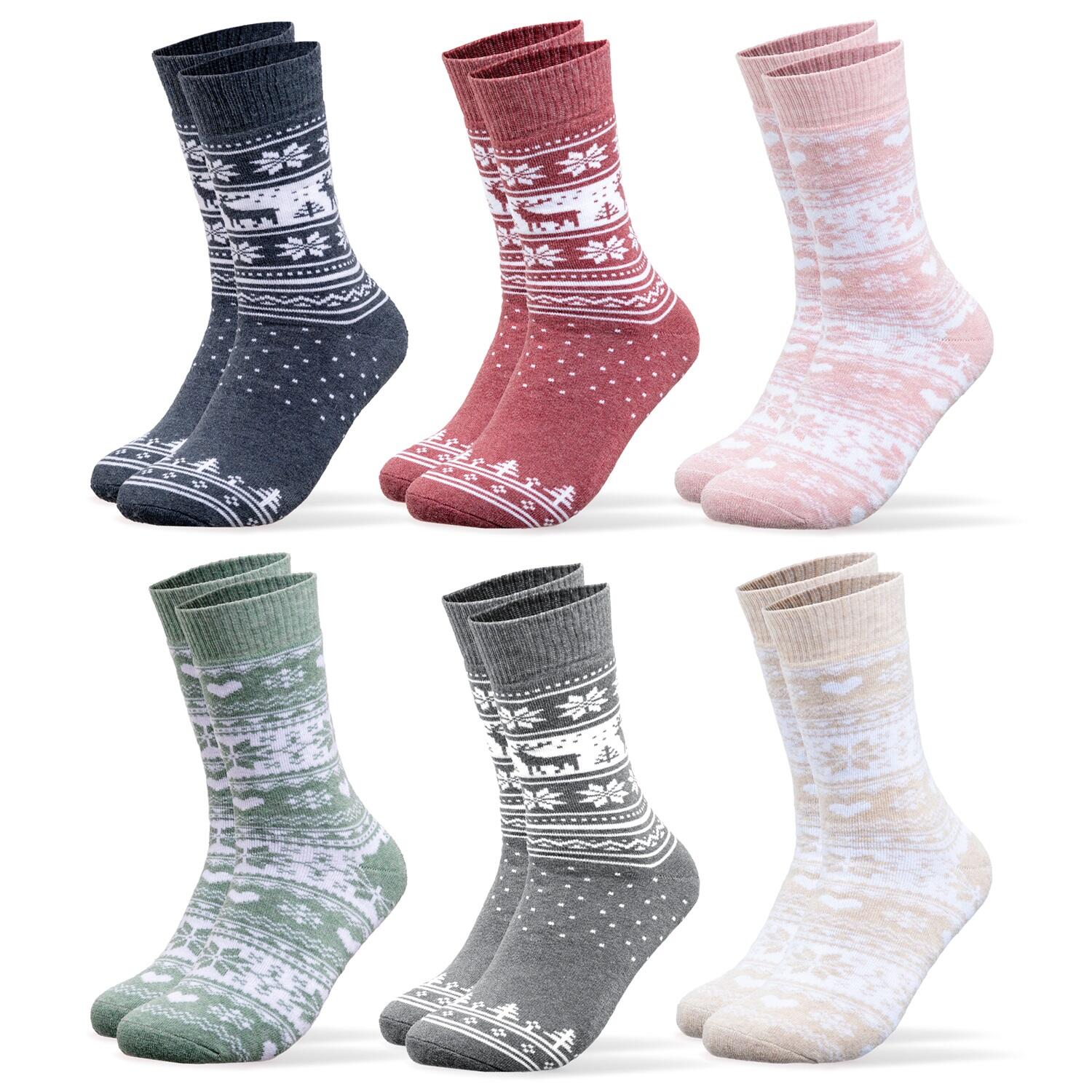 Damen Norweger Socken 6er Pack (Modell: Frida) 2/5