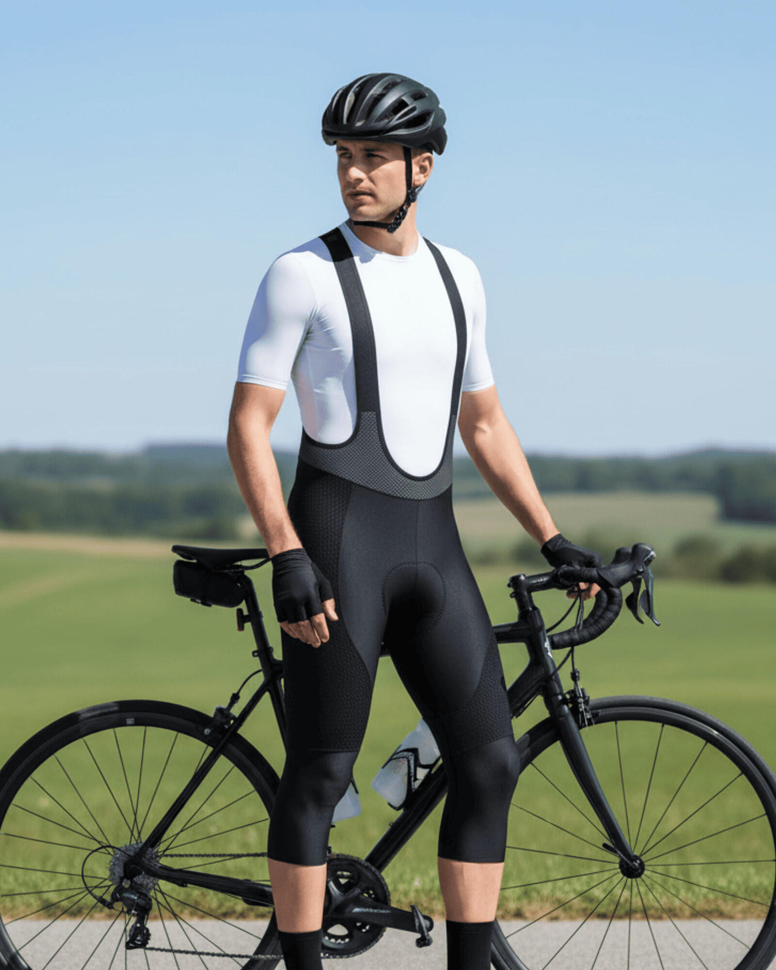 Corsario térmico de ciclismo hombre – EUGENE BLACK EDITION 2/6