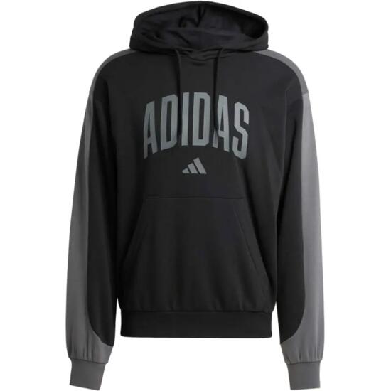 Sweat à capuche adidas Collegiate noir M - coupe regular, poche kangourou.