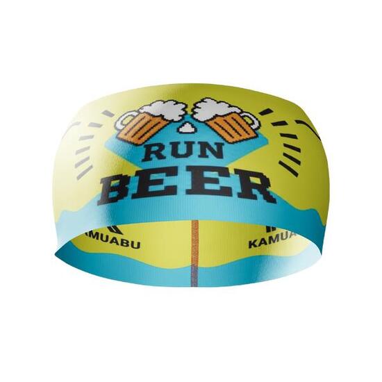 Fascia da Running Elite RUN BEER - Sin Costuras y Reversible 2 EN 1