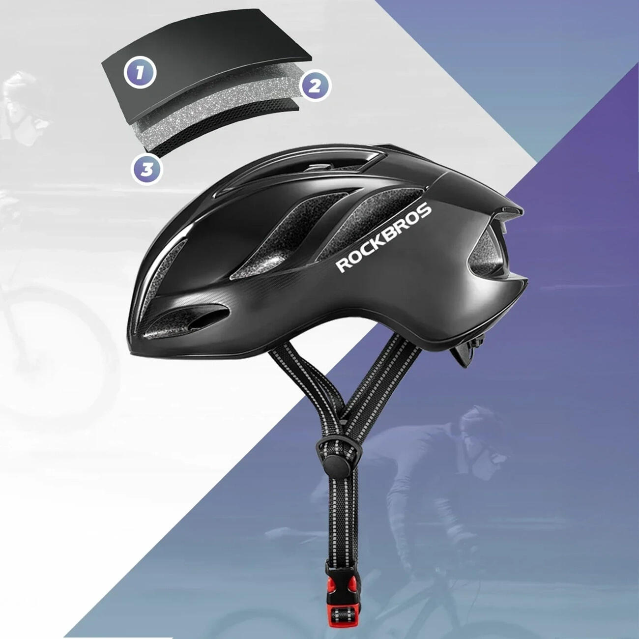 Casco da bicicletta regolabile 3/7