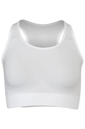 Damen Radsport Sport-BH Seamless Schwarz