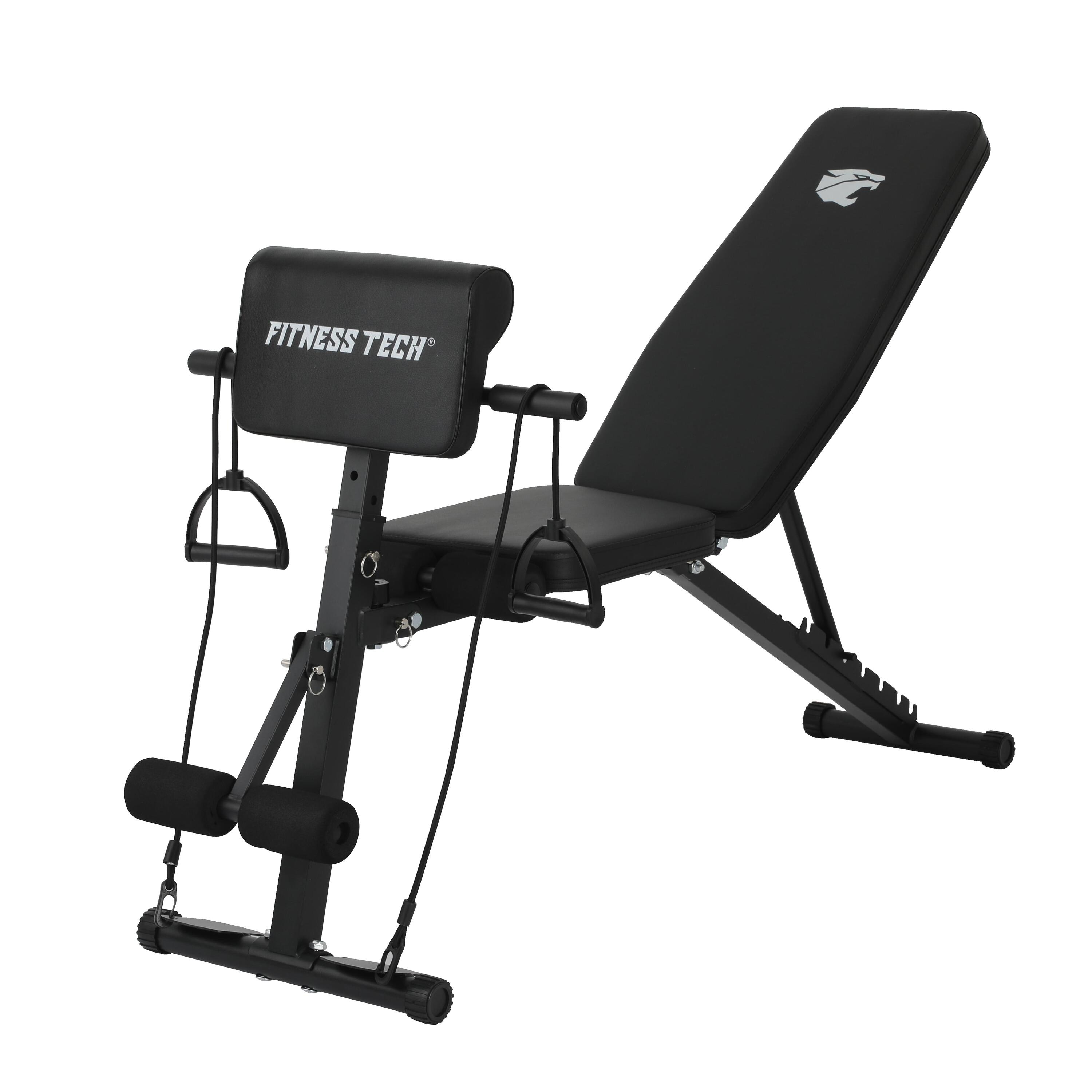Banco Abdominales Multifunción Reclinable Fitness Tech 3/7
