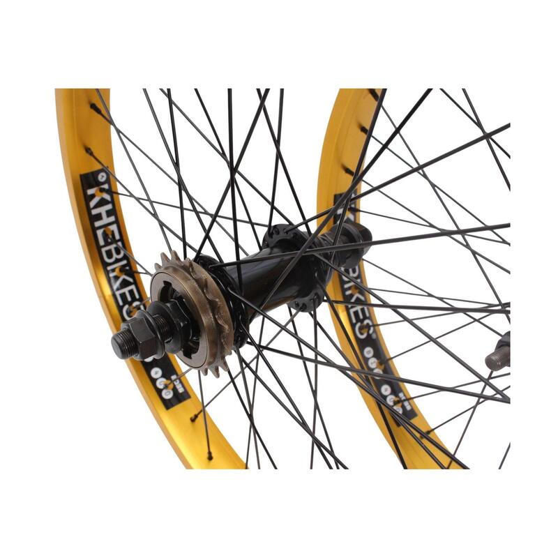 Set roți BMX KHE PRISM 20 inch auriu