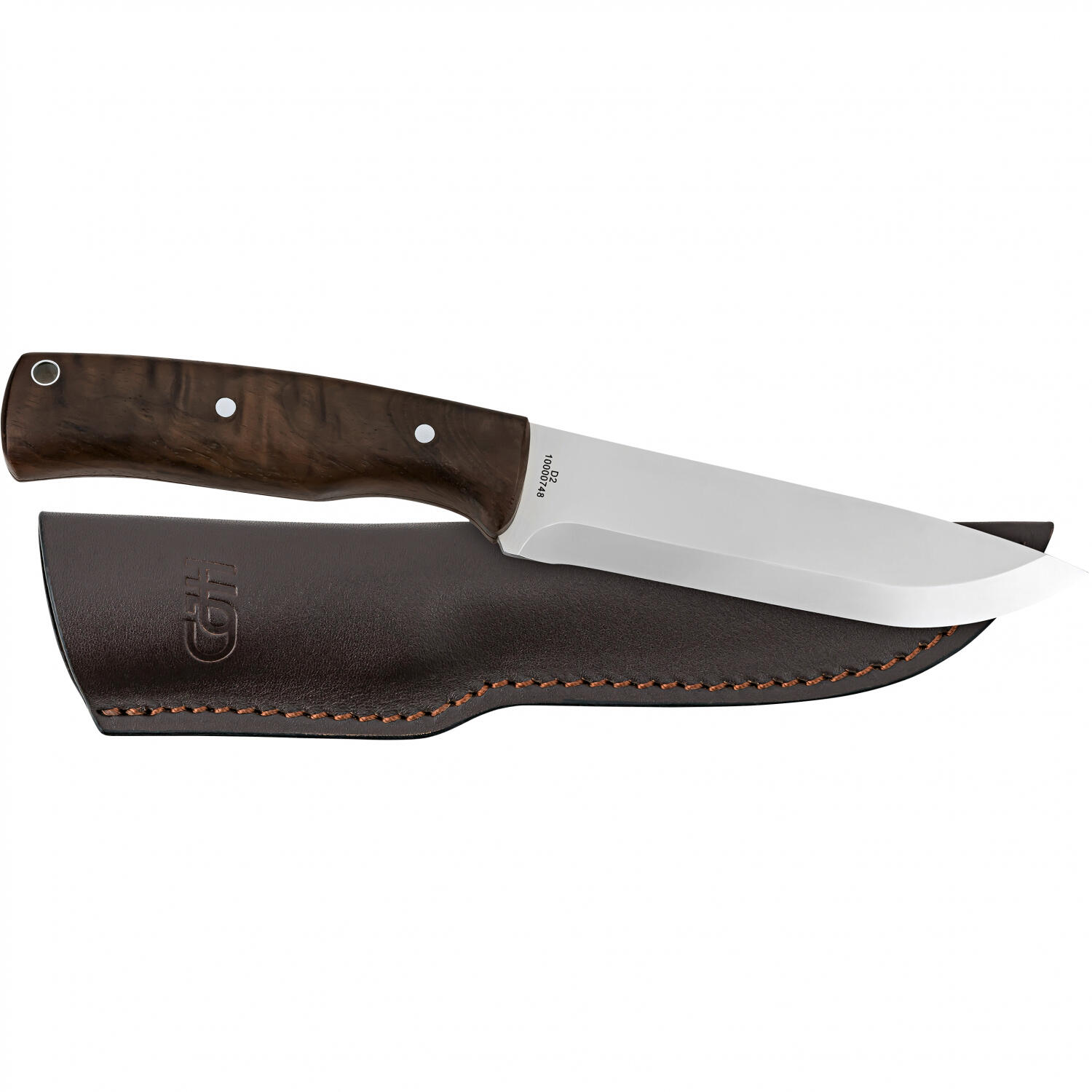 Cuchillo de cinturón cuchillo de trabajo outdoor pesca espiga completa madera 5/5