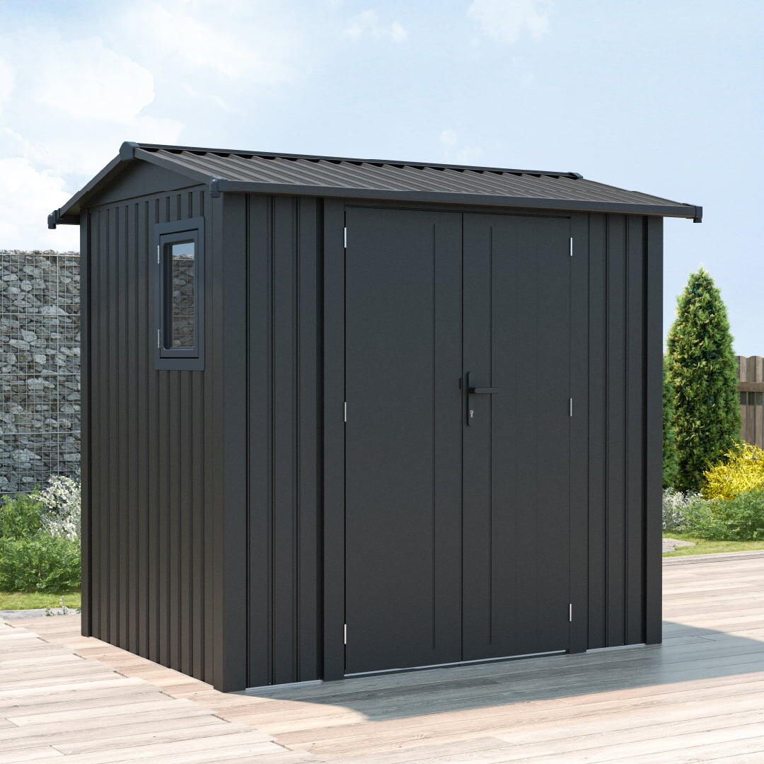 Caseta Metálica Gardiun Spree 4,1 m2 Exterior 232x176x212 cm 2/5