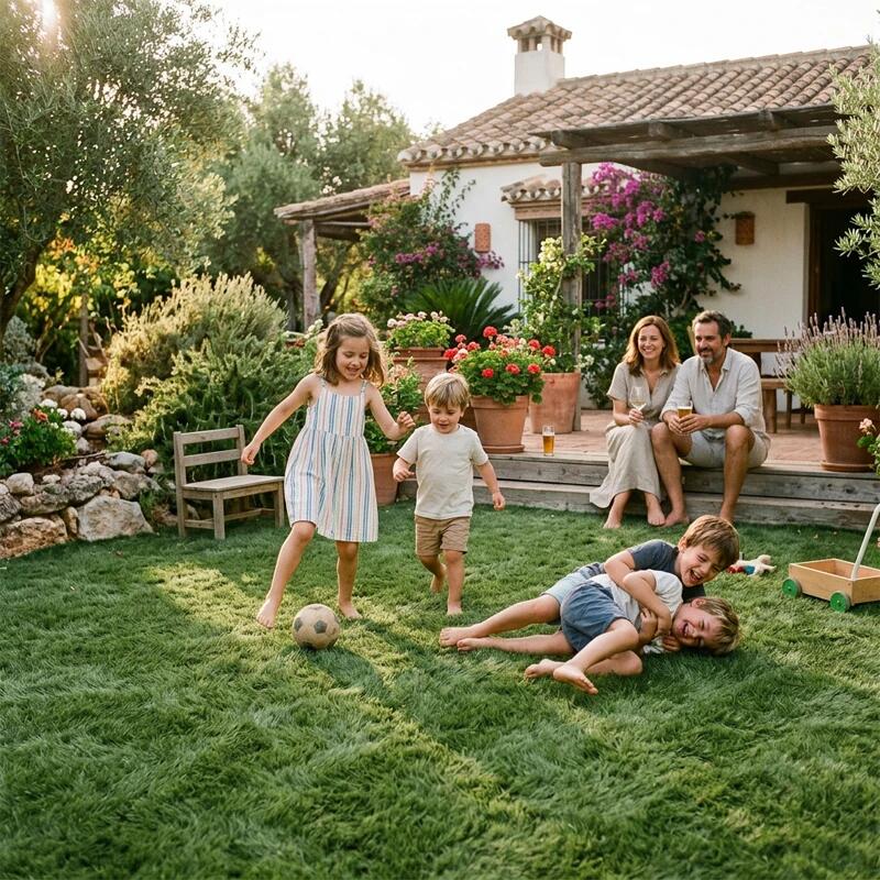 Relva Artificial Jardim 45mm - Efecto Natural - Rolo de 2x5m (10m²) 2/7