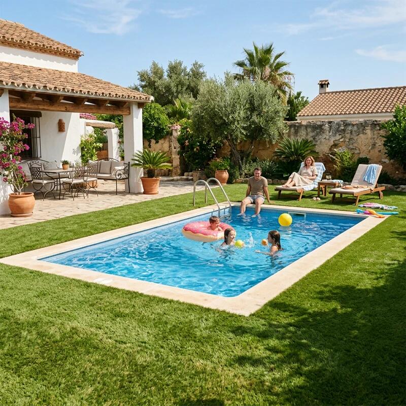 Relva Artificial Jardim 45mm - Efecto Natural - Rolo de 2x5m (10m²) 7/7