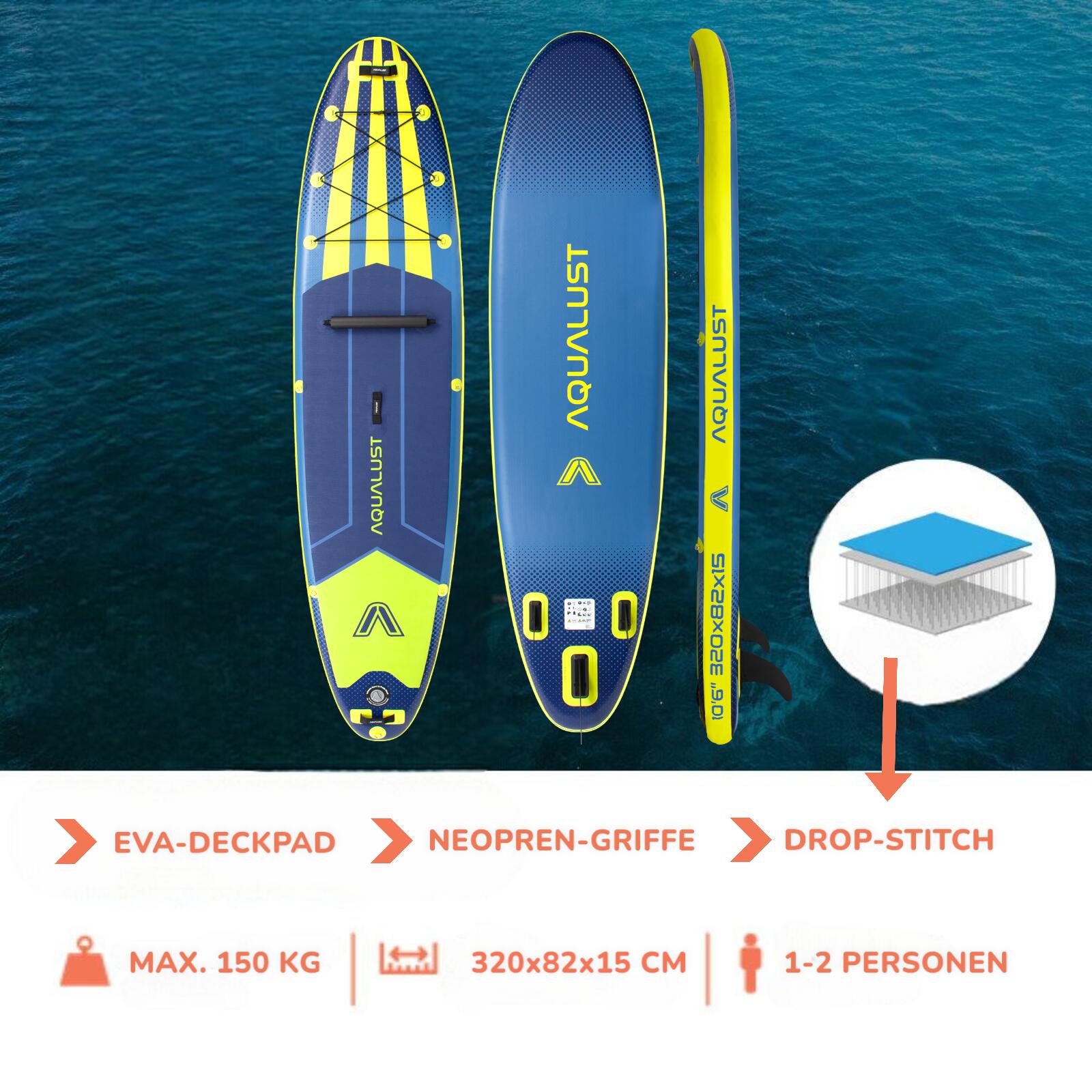 Tabla SUP hinchable 10.6 320 cm con remo de kayak 6/7