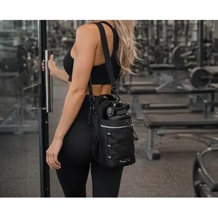 Geantă de sport 4,5 L, geantă de sală, suport magnetic pentru sticlă de apă