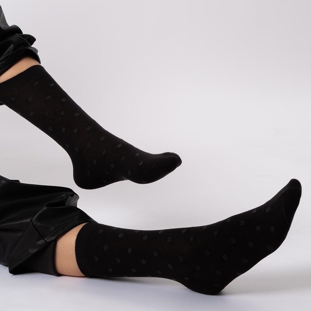 Damen Muster Socken 10 Paar (Modell: Michaela) 10Black 39-42 3/6