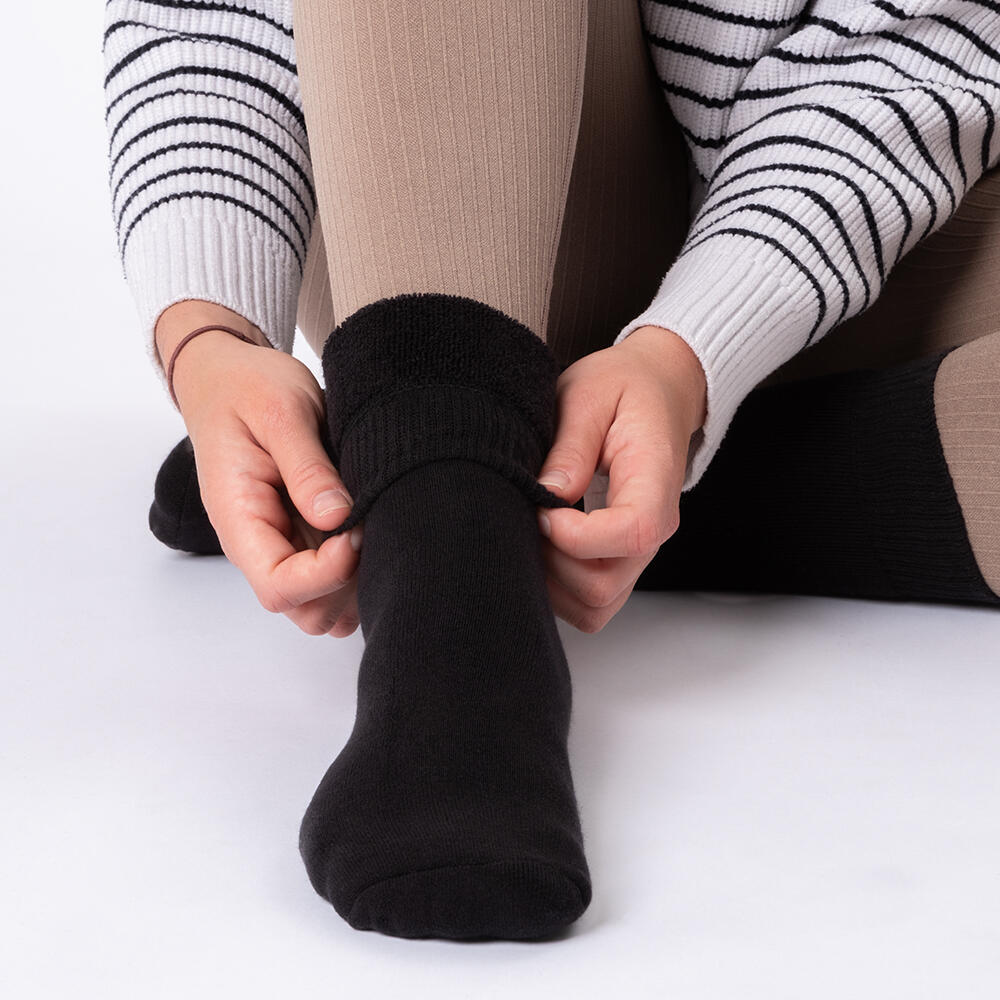 Damen Warme Kuschelsocken 6er Pack (Modell: Smilla) Black 35-38 3/6