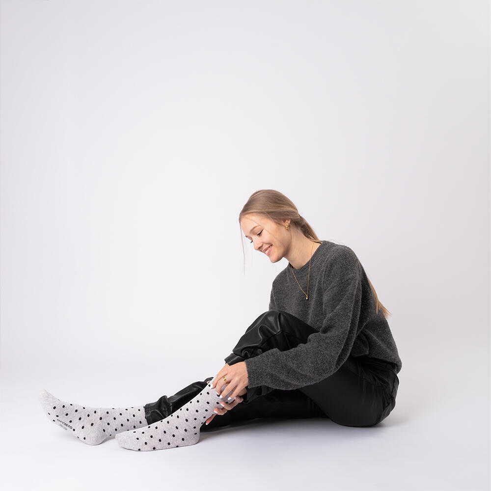 Damen Muster Socken 10 Paar (Modell: Michaela) 10Black 39-42 2/6