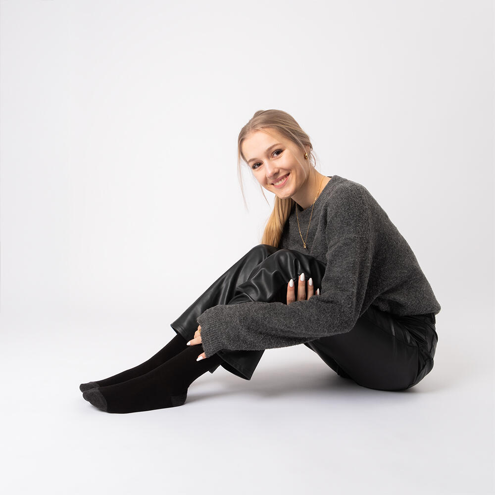 Damen Muster Socken 10 Paar (Modell: Michaela) 10Black 39-42 5/6