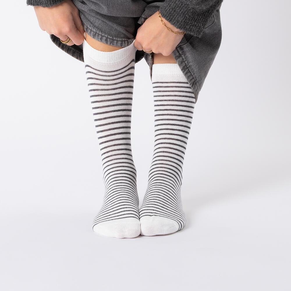 Damen Muster Socken 10 Paar (Modell: Michaela) 10BlkRed 39-42 5/6