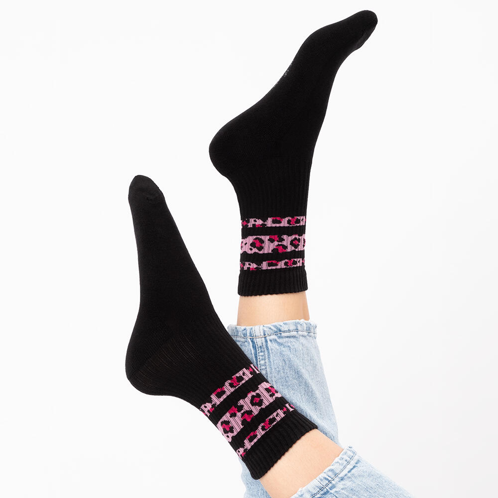 Damen Leoparden Muster Tennis Socken 6er Pack (Modell: Nala) 4/6