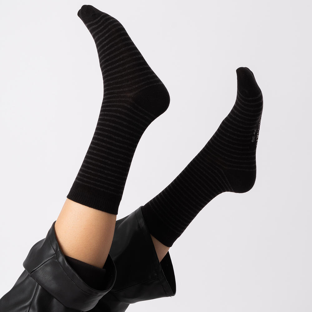Damen Muster Socken 10 Paar (Modell: Michaela) 10Black 39-42 4/6