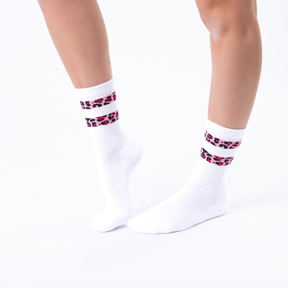 Damen Leoparden Muster Tennis Socken 6er Pack (Modell: Nala) 6/6