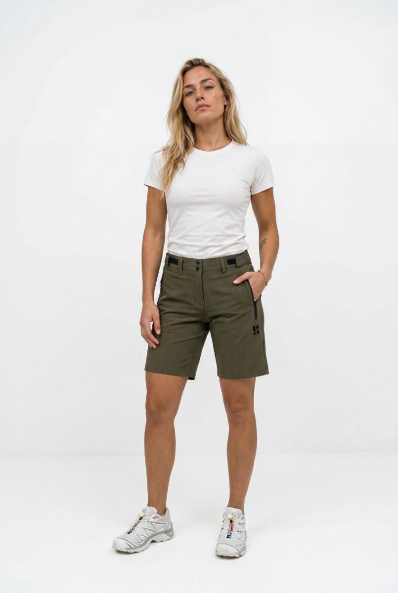 Short Outdoor - Randonnée - Unisexe - SOLX - Vert olive 2/4